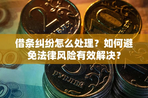 济南借条纠纷怎么处理？如何避免法律风险有效解决？