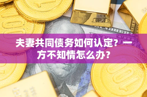 济南夫妻共同债务如何认定？一方不知情怎么办？