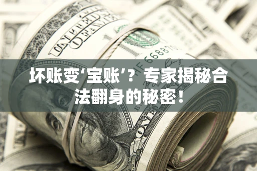 济南坏账变‘宝账’？专家揭秘合法翻身的秘密！