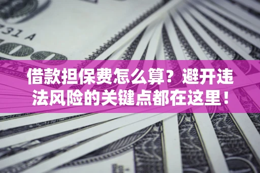 济南借款担保费怎么算？避开违法风险的关键点都在这里！