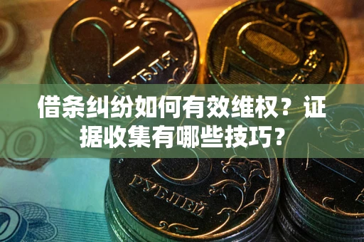 济南借条纠纷如何有效维权？证据收集有哪些技巧？