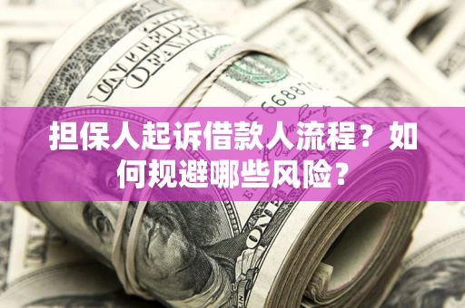 济南担保人起诉借款人流程？如何规避哪些风险？