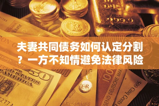 济南夫妻共同债务如何认定分割？一方不知情避免法律风险必看！